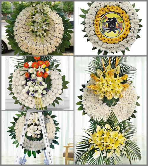 山西朔州朔城区利民镇黄土坡村花圈速递
